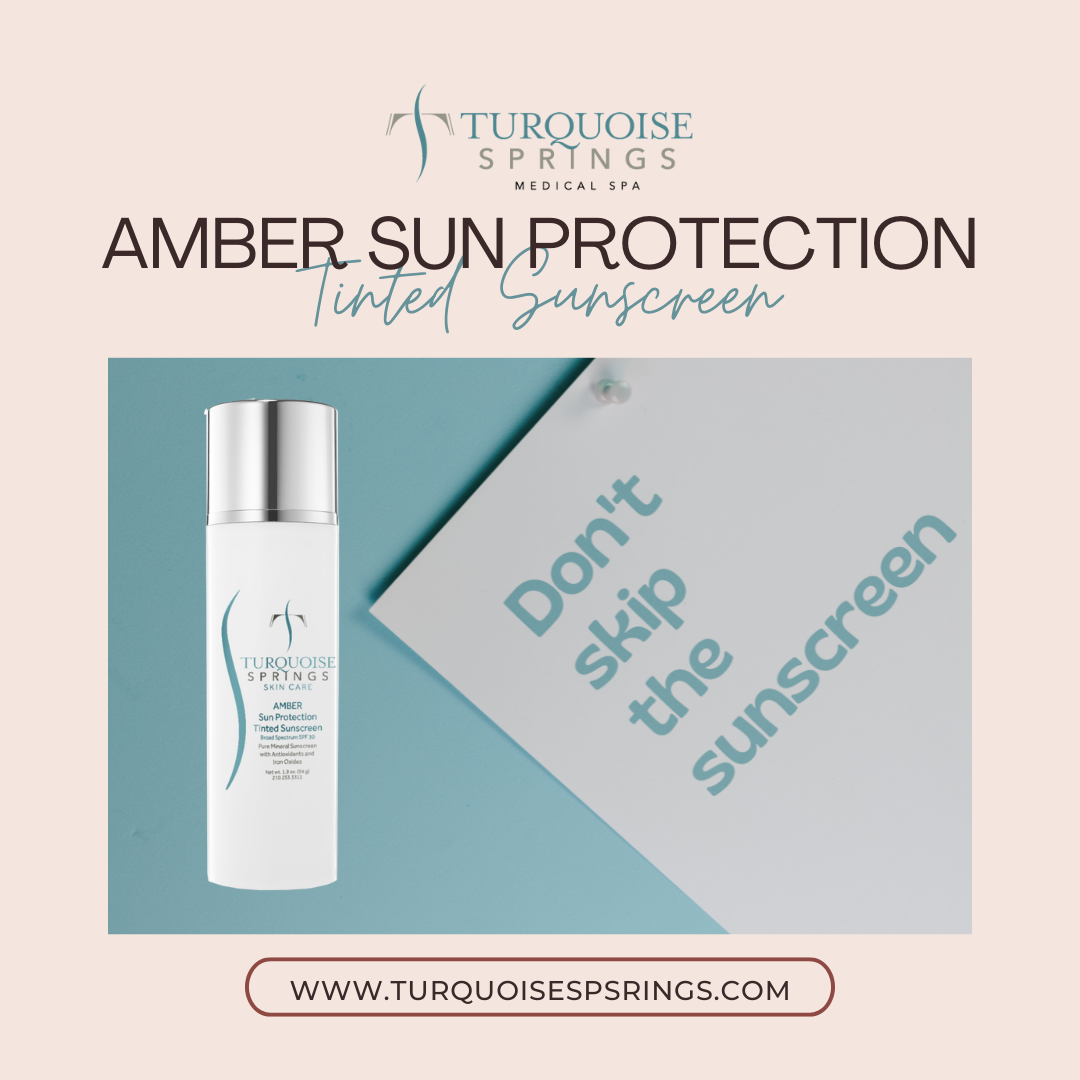 Amber Tinted Sunscreen - Mineral Mattifying Tinted Sunscreen SPF 50